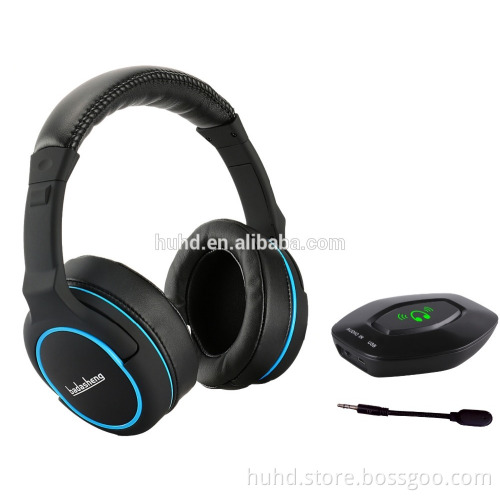Hot sell best bass wireless video gaming stereo headset big earcups wearing comfortable wireless headphone for Playstation Xbox